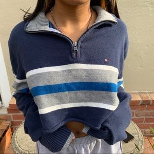 vintage tommy hilfiger crop sweater